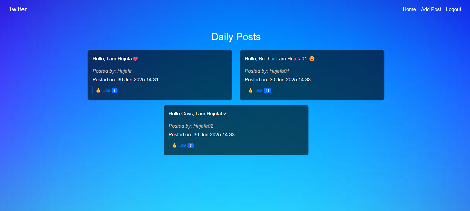 Twitter Web App